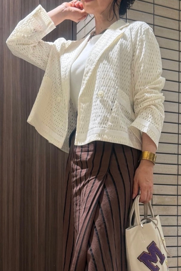 メッシュレースジャケット