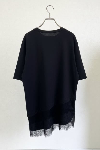 アシメ裾レースTシャツ