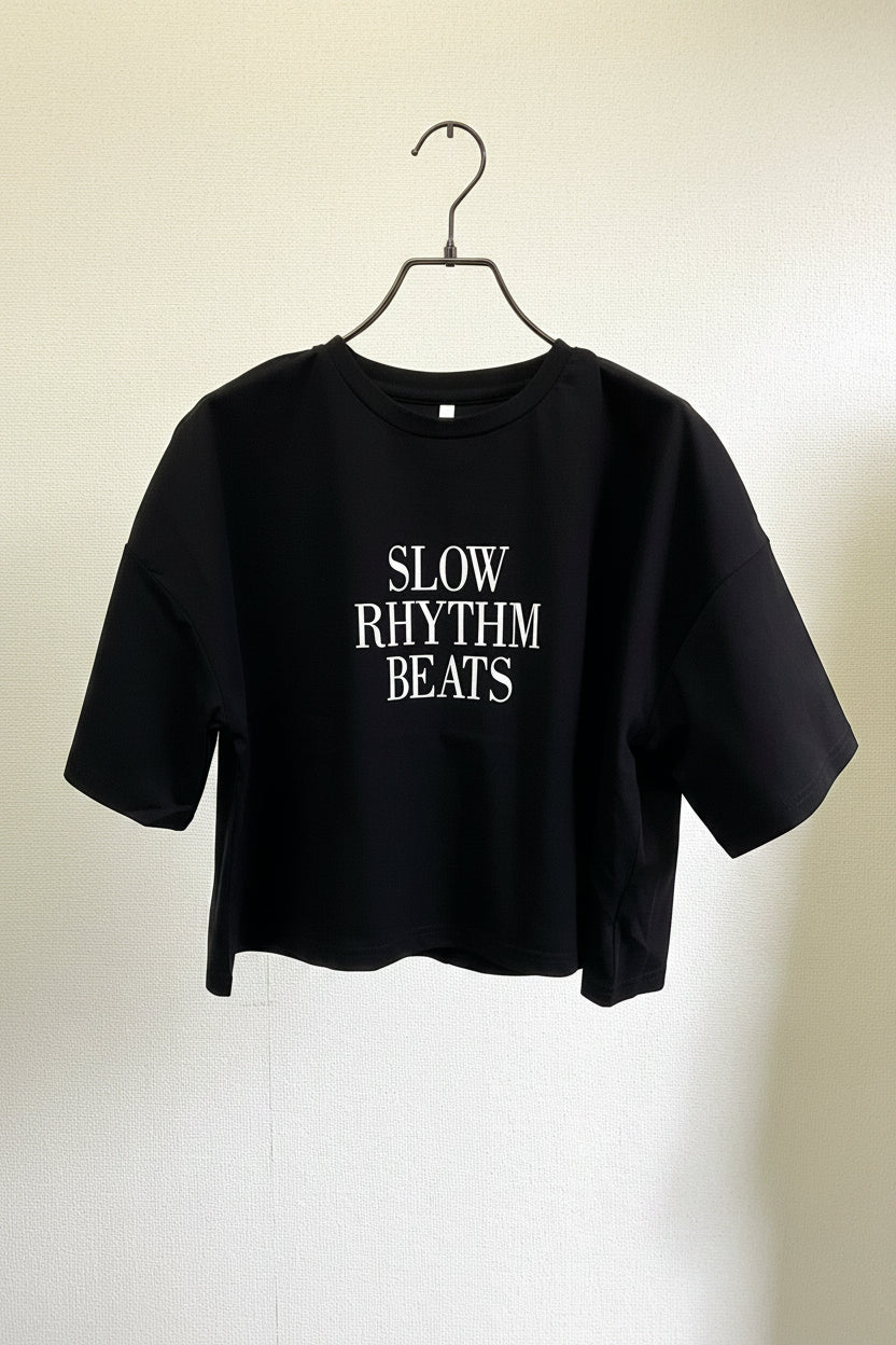 UVショート丈ロゴTシャツ