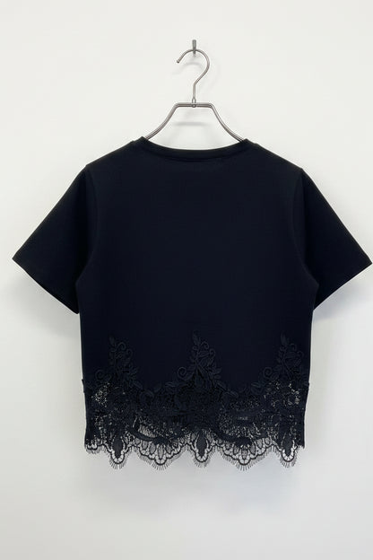 裾レースTシャツ