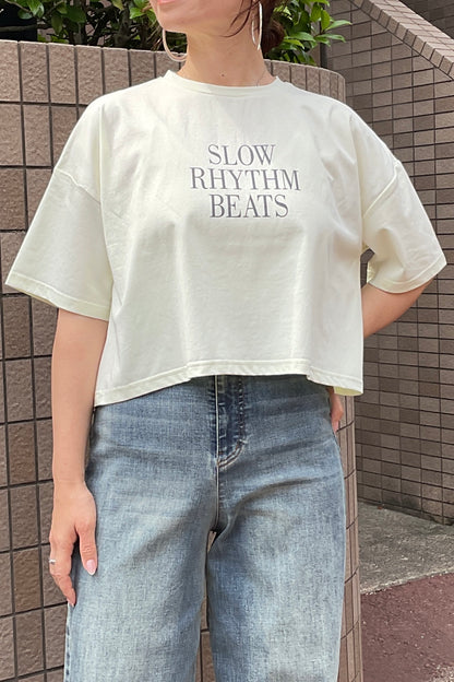UVショート丈ロゴTシャツ