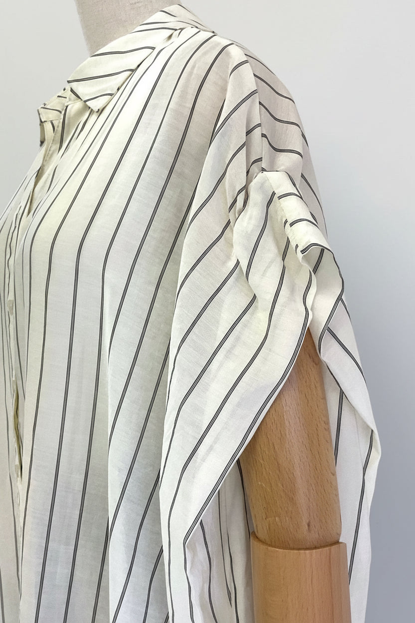 〈20%OFF〉バックリボンシアーシャツ