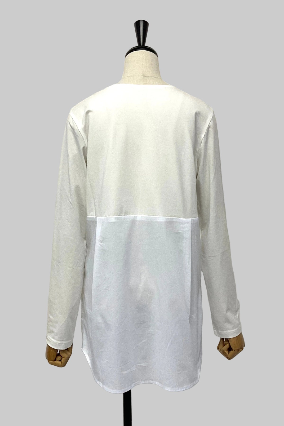 布帛切り替えロングＴシャツ