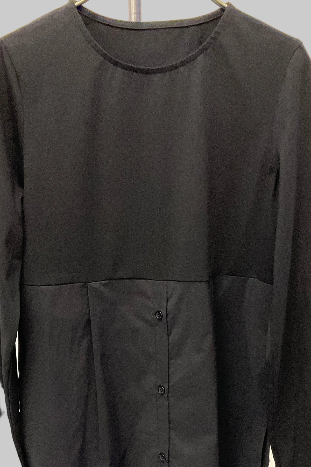 布帛切り替えロングＴシャツ