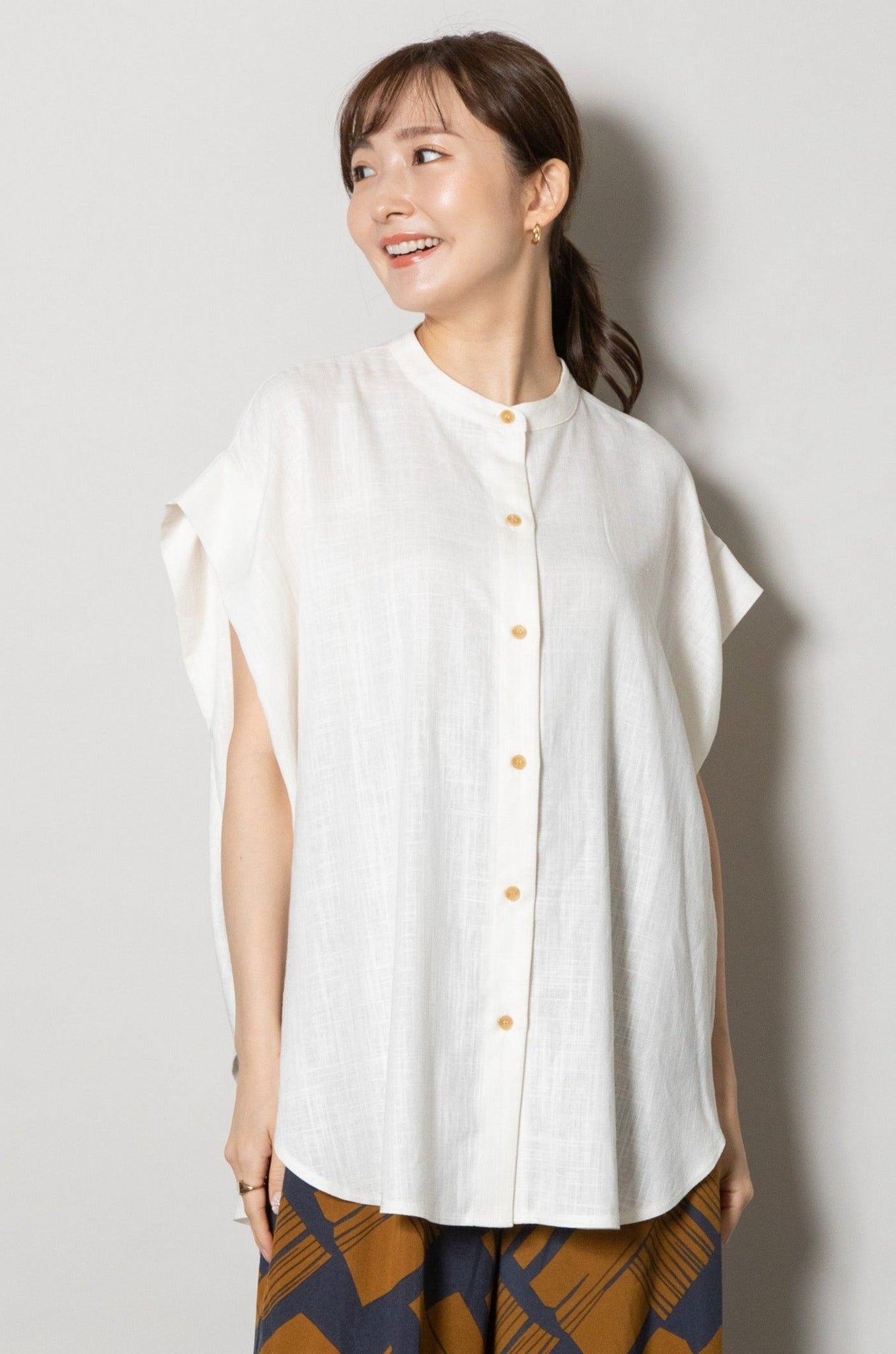 ARTS&SCIENCE No Sleeve Tuck Blouse ブラウス-