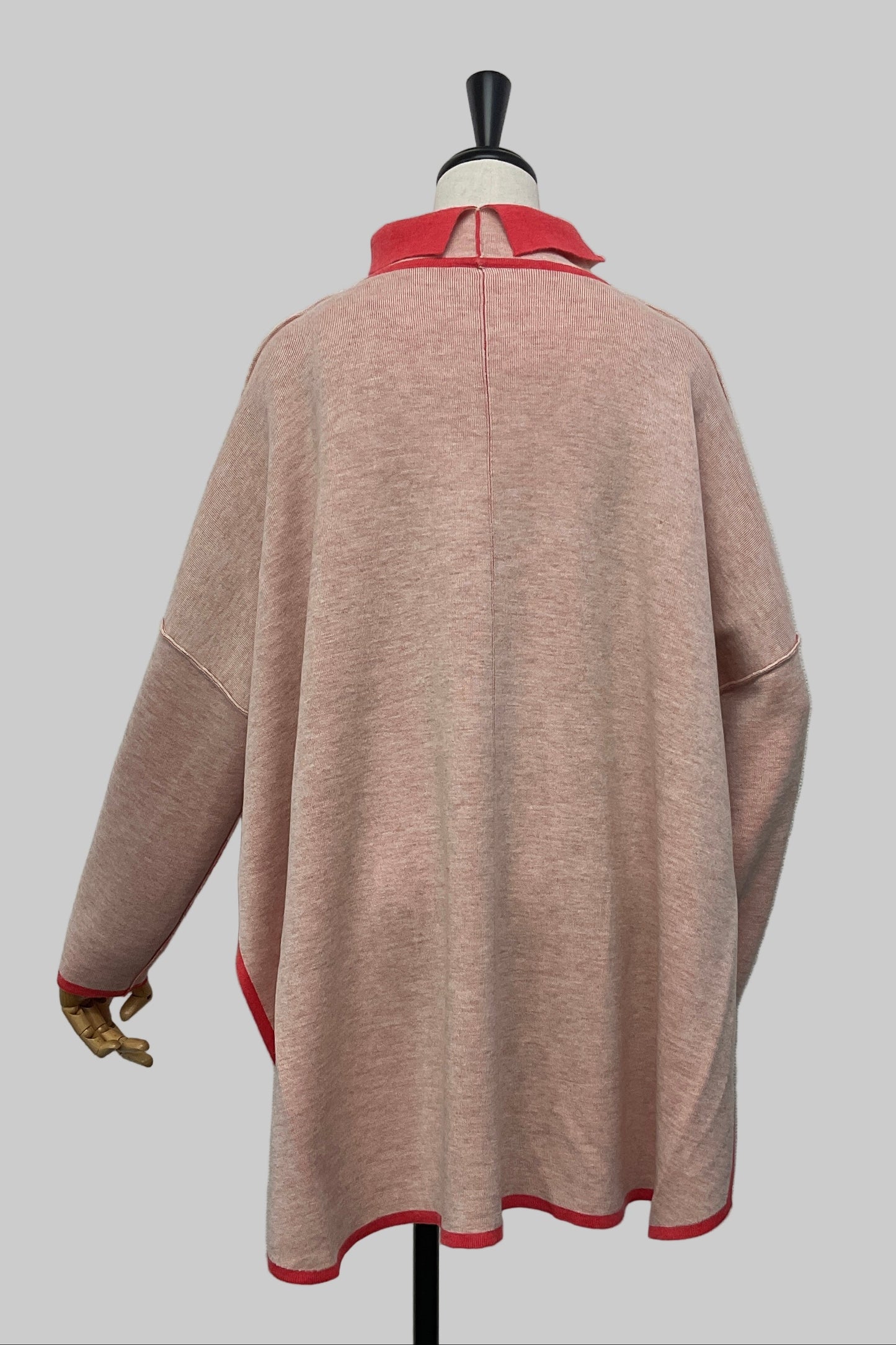 リバーシブルポンチョフウプルオーバー