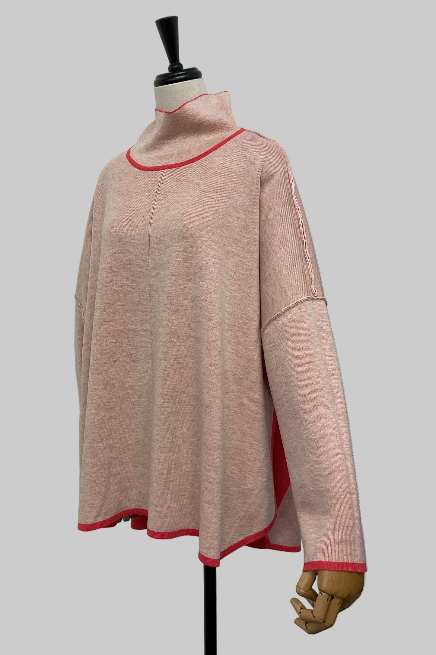 リバーシブルポンチョフウプルオーバー