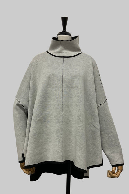 リバーシブルポンチョフウプルオーバー