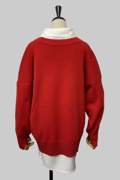 ［予約］ユルニットセットレイヤードプルオーバー