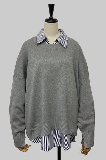 ［予約］ユルニットセットレイヤードプルオーバー