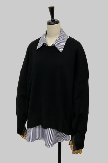 ［予約］ユルニットセットレイヤードプルオーバー