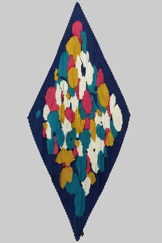 プリーツスカーフ水彩