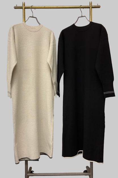 ［予約］ヤワモチハイショクニットワンピース