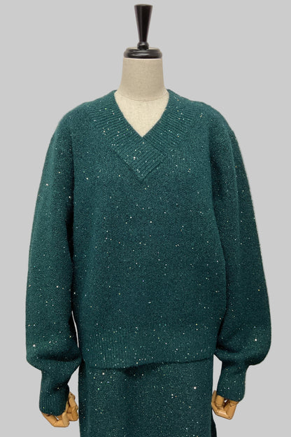 ［予約］2WAYスパンコールニット