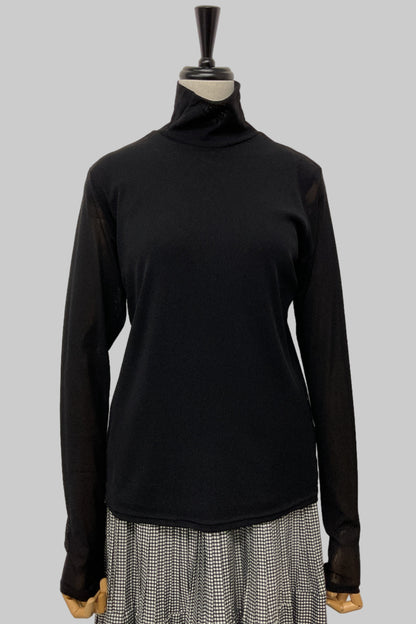 ［予約］シアーフロントダブルタートルプルオーバー