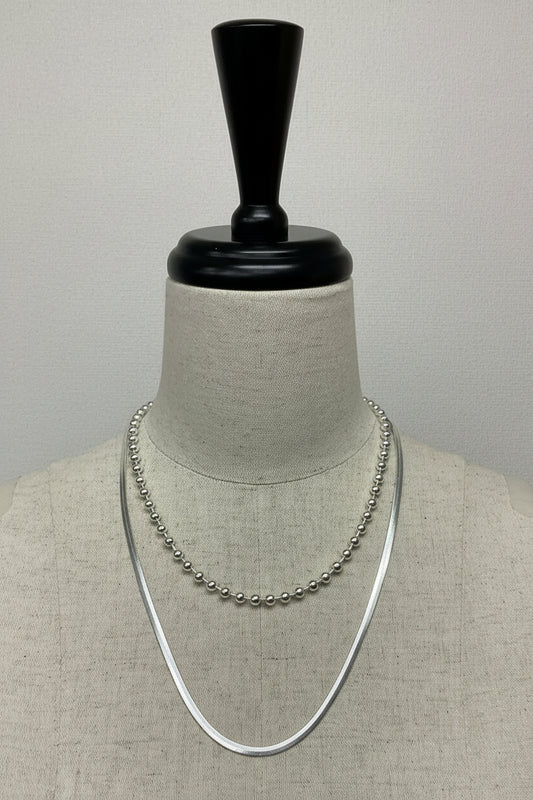 ［ＮＥＷ］ボール＊スネークチェーンネックレス