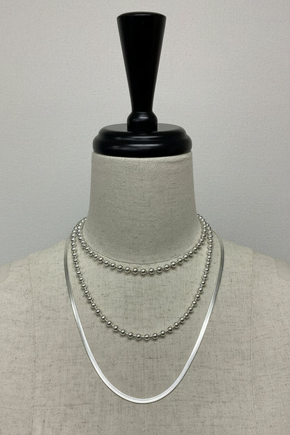 ［ＮＥＷ］ボール＊スネークチェーンネックレス