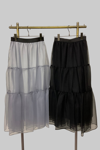 ［ＮＥＷ］オーガンジーティアードスカート