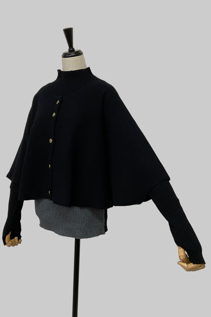 ［ＮＥＷ］ケープアンサンブルニット