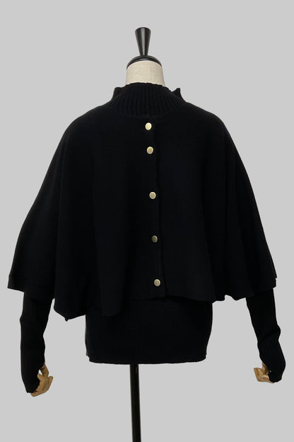 ［ＮＥＷ］ケープアンサンブルニット