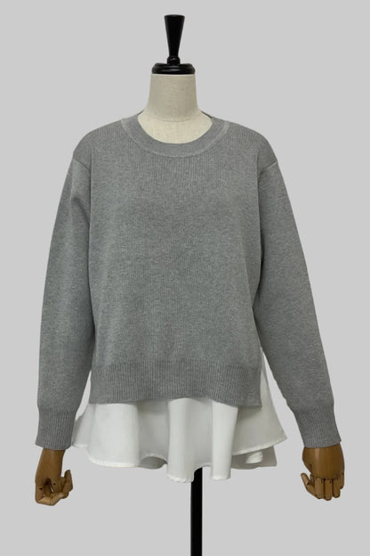 ニットセットレイヤードプルオーバー
