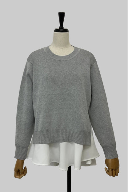 ニットセットレイヤードプルオーバー