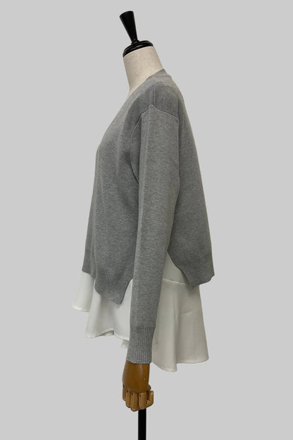 ニットセットレイヤードプルオーバー