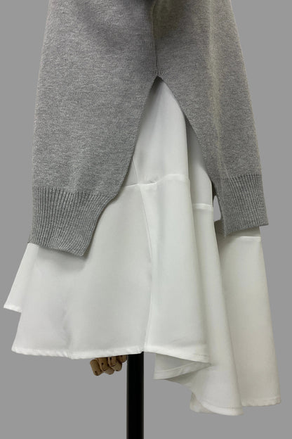 ニットセットレイヤードプルオーバー