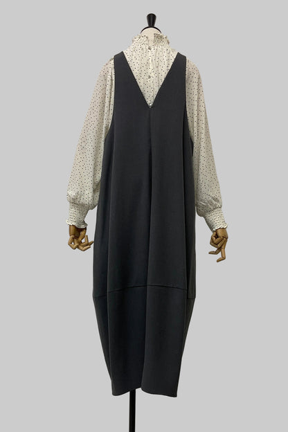 〈20%OFF〉シアバターコクーンジャンパースカート