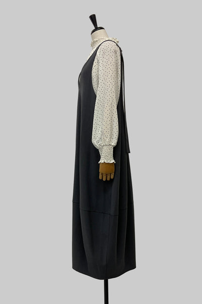 〈20%OFF〉シアバターコクーンジャンパースカート