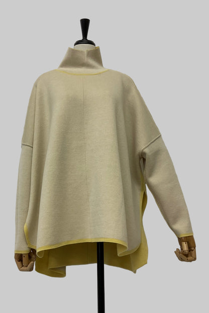 ［予約］＜10%OFF＞リバーシブルポンチョフウプルオーバー (新色イエロー）