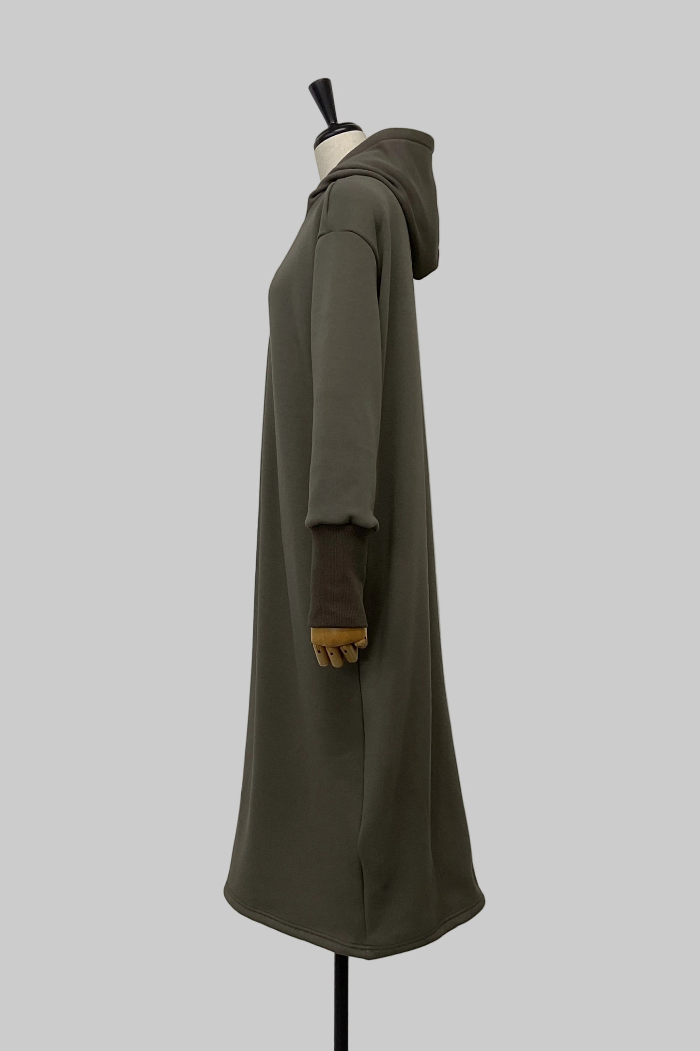 〈50%OFF〉ハーフZIPパーカーワンピース