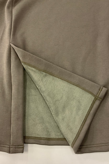 〈50%OFF〉ハーフZIPパーカーワンピース