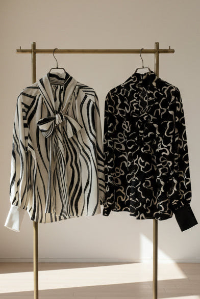 [予約] 2WAYガラボウタイブラウス