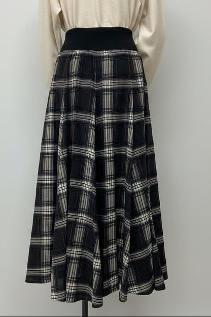 モールチェックスカート （新色ブラック）
