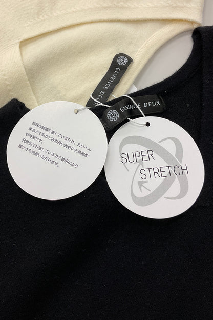 ＜10%OFF＞ストレッチVネックニット （新色ブラック）