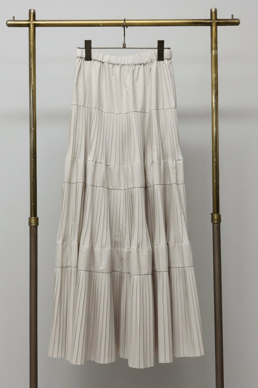 ［再入荷］プリーツティアードスカート