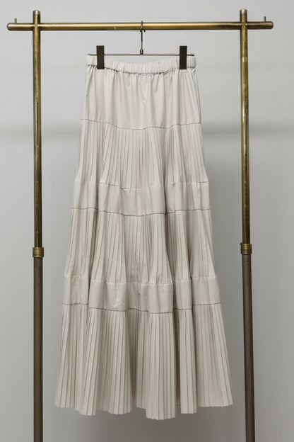 ［再入荷］プリーツティアードスカート