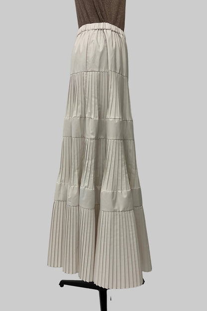 ［再入荷］プリーツティアードスカート