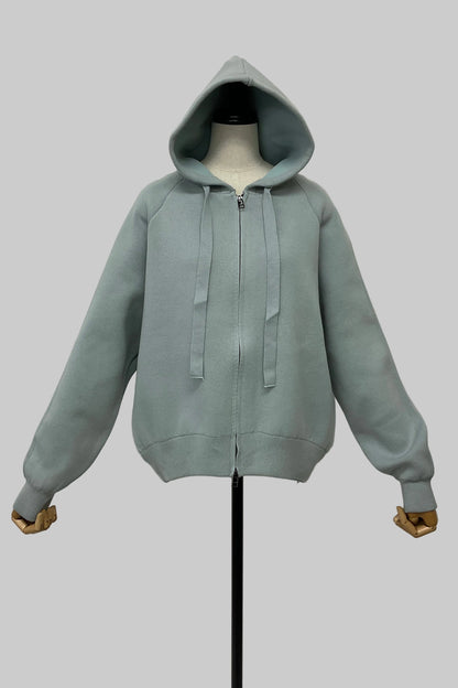 ニットZIPパーカー