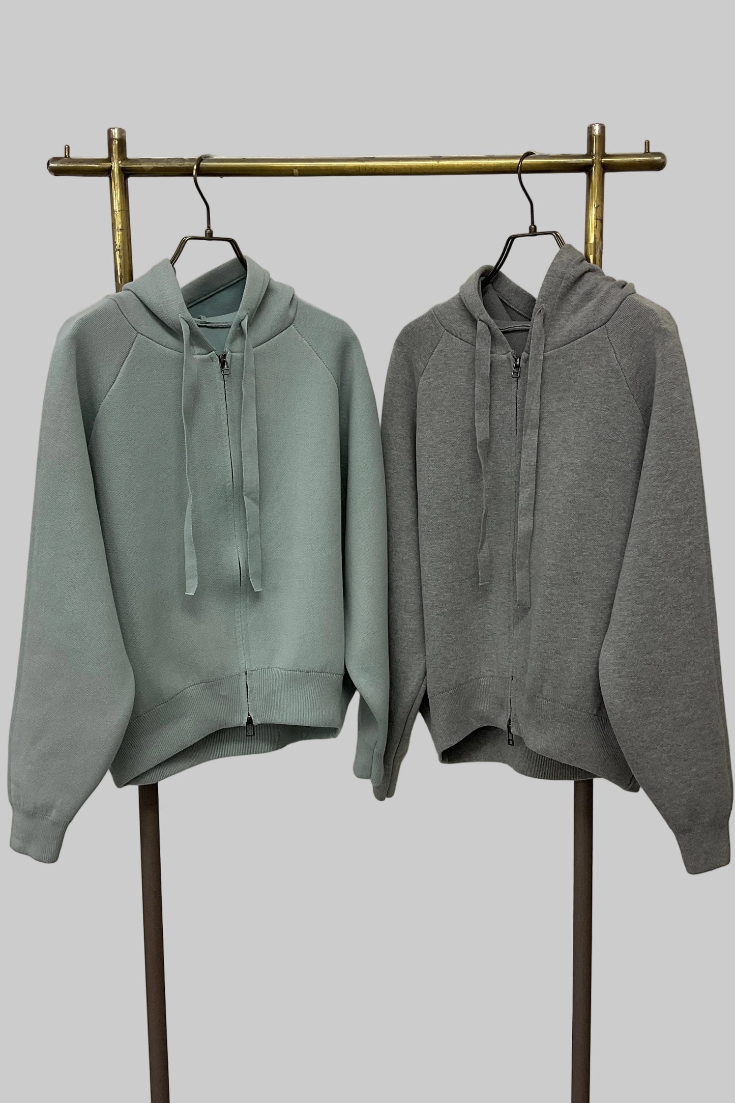 ニットZIPパーカー