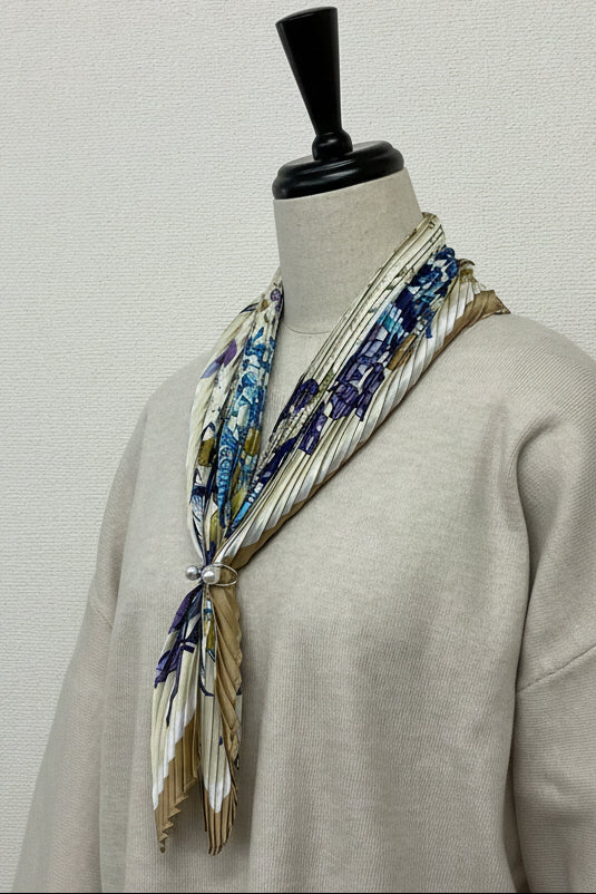 プリーツスカーフフラワー