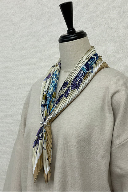 プリーツスカーフフラワー