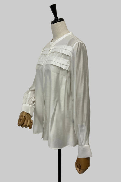 チュールフリルブラウス