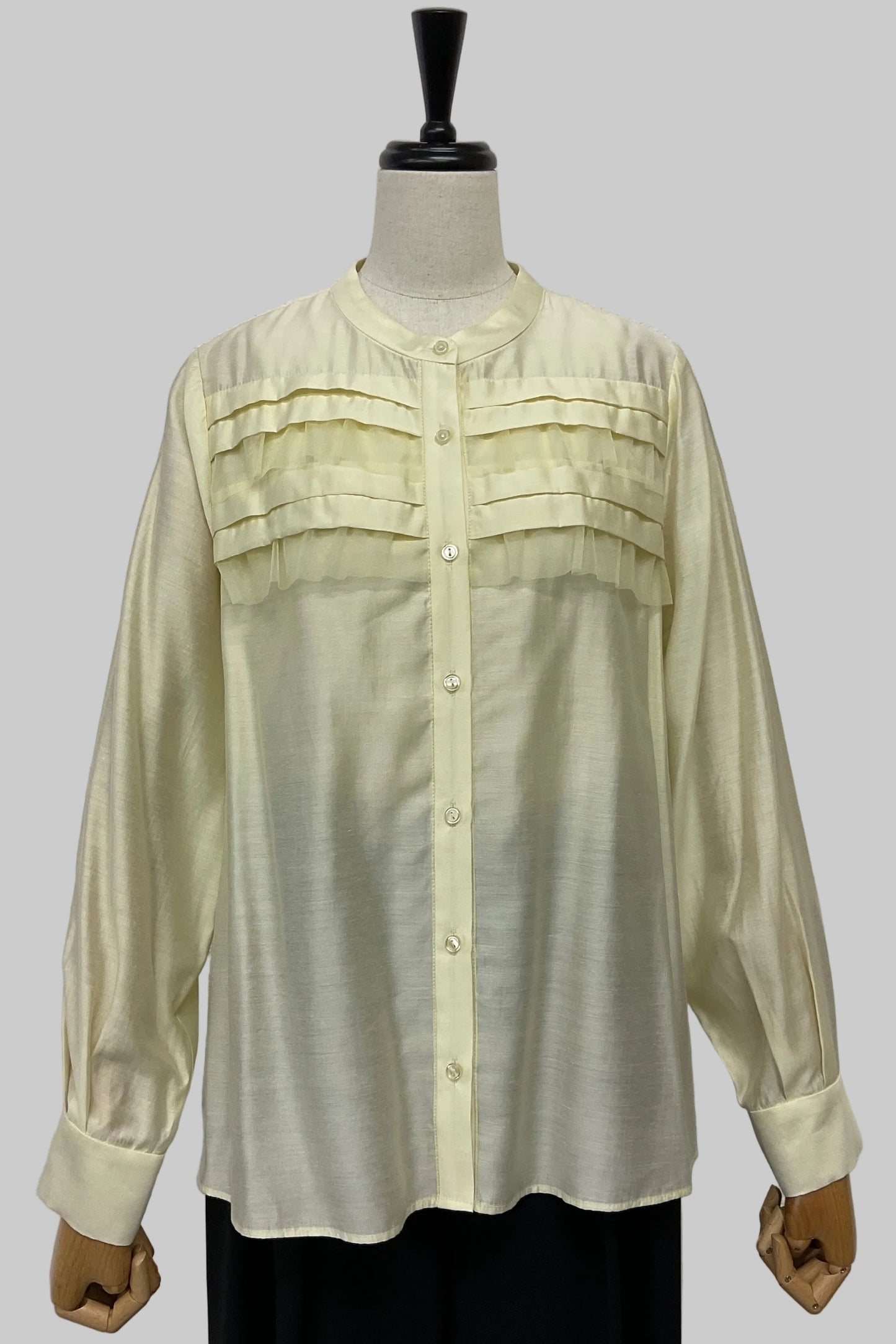 チュールフリルブラウス