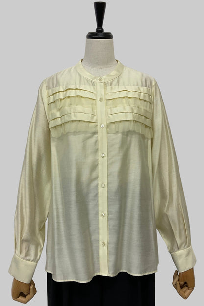 チュールフリルブラウス