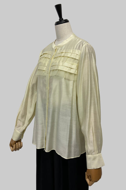 チュールフリルブラウス