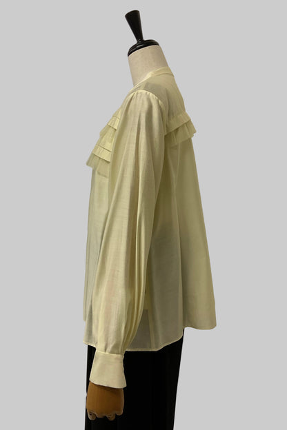 チュールフリルブラウス