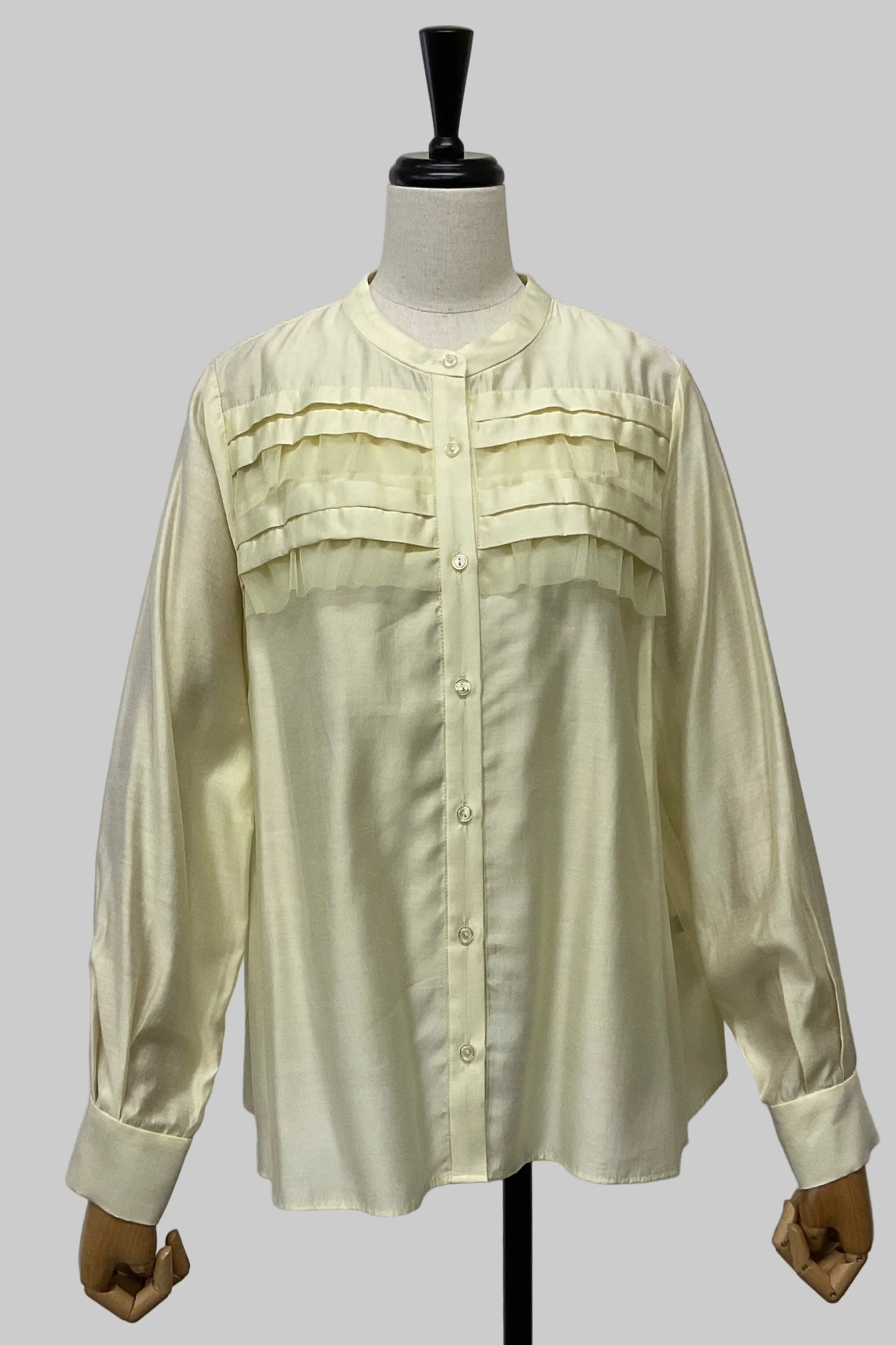 チュールフリルブラウス