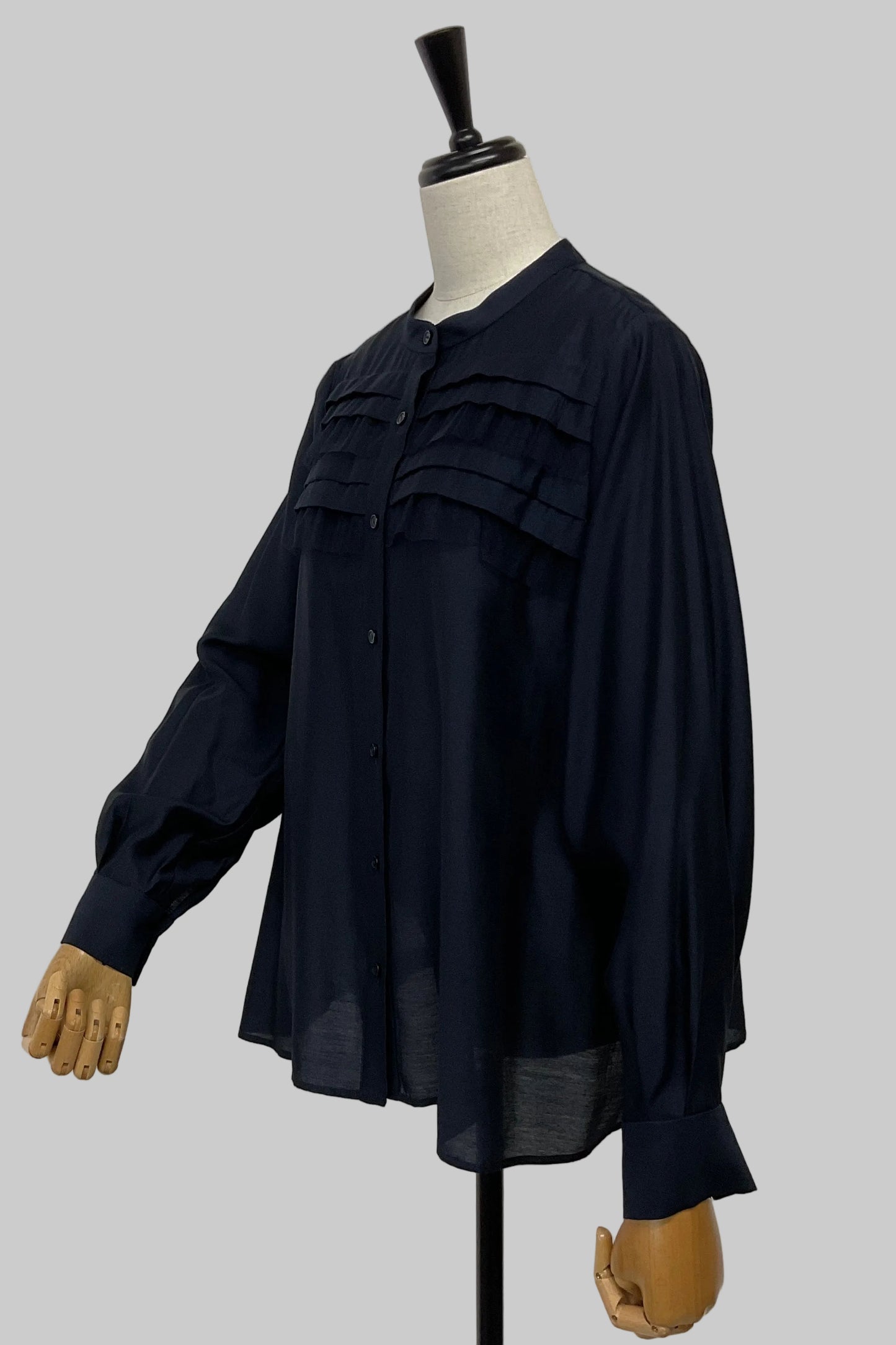 チュールフリルブラウス